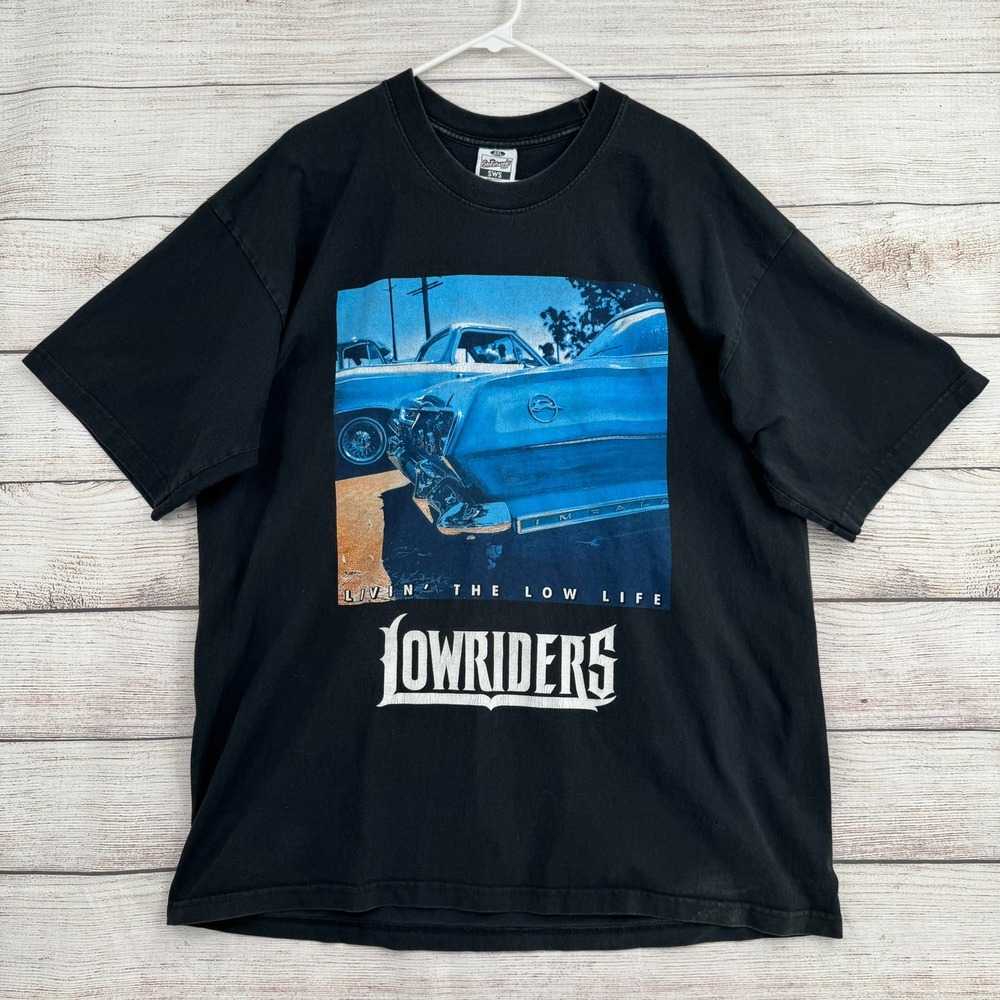 Streetwear Supply T-Shirt Mens 2XL Black Lowriders Livin The Low Life Graphic